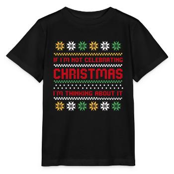 Ugly Christmas | Ugly Christmas Gift - Stanley/Stella MINI CREATOR Kids’ T-Shirt - black - Front - Mikhail (115cm)