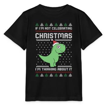Ugly Christmas Sweater Ugly Christmas - Stanley/Stella MINI CREATOR Kids’ T-Shirt - black - Front - Mikhail (115cm)