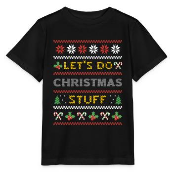 Ugly Christmas Ugly Christmas Gift - Stanley/Stella MINI CREATOR Kids’ T-Shirt - black - Front - Mikhail (115cm)