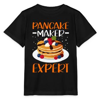 Pancakes Pancake Pancake Gift - Stanley/Stella MINI CREATOR Kids’ T-Shirt - black - Front - Mikhail (115cm)