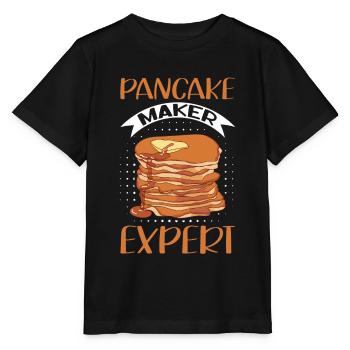 Pancakes Pancakes Pancake Gift - Stanley/Stella MINI CREATOR Kids’ T-Shirt - black - Front - Mikhail (115cm)
