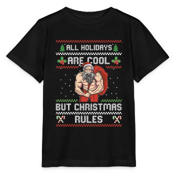 Ugly Christmas Ugly Christmas Gift - Stanley/Stella MINI CREATOR Kids’ T-Shirt - black - Front - Mikhail (115cm)