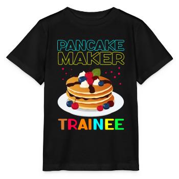 Pancakes Pancake Pancake Gift - Stanley/Stella MINI CREATOR Kids’ T-Shirt - black - Front - Mikhail (115cm)