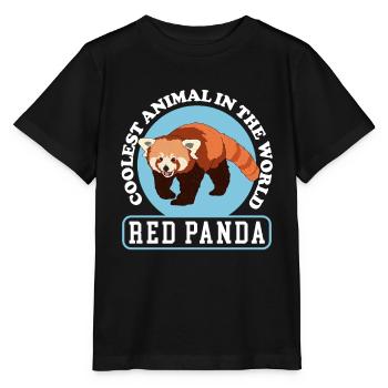 Red Panda Red Panda Red Pandas Gift - Stanley/Stella MINI CREATOR Kids’ T-Shirt - black - Front - Mikhail (115cm)