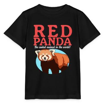 Red Panda | Red Panda Red Pandas Gift - Stanley/Stella MINI CREATOR Kids’ T-Shirt - black - Front - Mikhail (115cm)