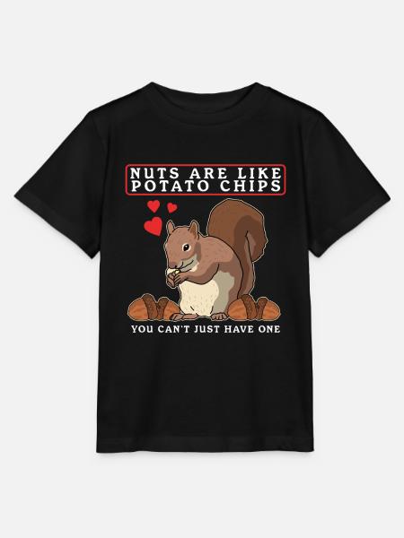 Süßes Eichhörnchen Hörnchen Grauhörnchen Geschenk - Stanley/Stella Kinder T-Shirt MINI CREATOR - Schwarz