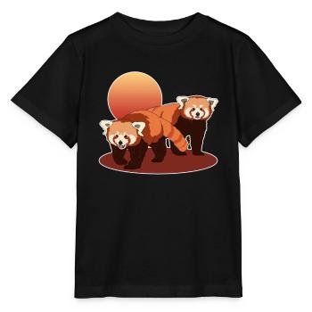 Red Panda | Red Pandas Red Panda Gift - Stanley/Stella MINI CREATOR Kids’ T-Shirt - black - Front - Mikhail (115cm)