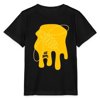 Soyez joyeux - Abeille - abstrait - Art graphique - T-shirt bio MINI CREATOR Stanley/Stella Enfant - noir - Devant - Mikhail (115cm)