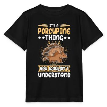 Porcs-épics Cadeau de porc-épic - T-shirt bio MINI CREATOR Stanley/Stella Enfant - noir - Devant - Mikhail (115cm)