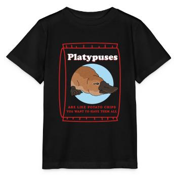 Ornithorynque Cadeau Ornithorynque - T-shirt bio MINI CREATOR Stanley/Stella Enfant - noir - Devant - Mikhail (115cm)