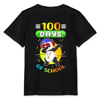 100 School Days Kids Students School Gift - Stanley/Stella MINI CREATOR Kids’ T-Shirt - black - Front - Mikhail (115cm)