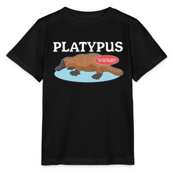 Platypus Platypus Platypus Gift - Stanley/Stella MINI CREATOR Kids’ T-Shirt - black - Front - Mikhail (115cm)