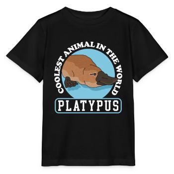 Ornithorynque Cadeau Ornithorynque - T-shirt bio MINI CREATOR Stanley/Stella Enfant - noir - Devant - Mikhail (115cm)