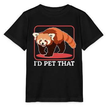 Red Panda Red Panda Red Pandas Gift - Stanley/Stella MINI CREATOR Kids’ T-Shirt - black - Front - Mikhail (115cm)