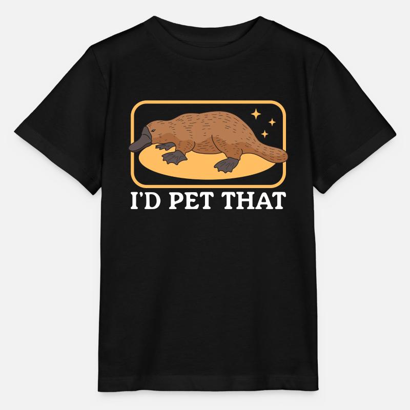 Schnabeltier Platypus Schnabeltiere Geschenk - Stanley/Stella Kinder T-Shirt MINI CREATOR - Schwarz