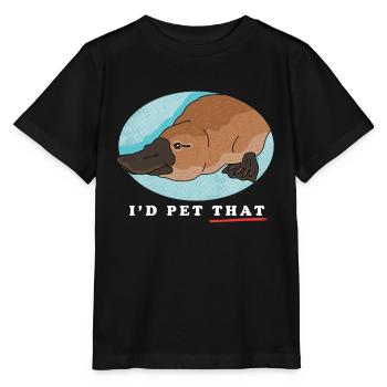 Platypus Platypus Platypus Gift - Stanley/Stella MINI CREATOR Kids’ T-Shirt - black - Front - Mikhail (115cm)