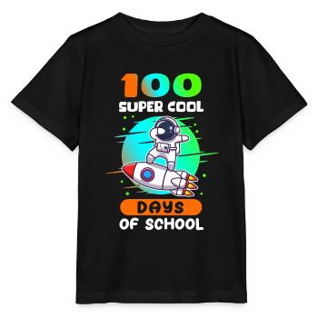 100 School Days School School Kids Gift - Stanley/Stella MINI CREATOR Kids’ T-Shirt - black - Front - Mikhail (115cm)