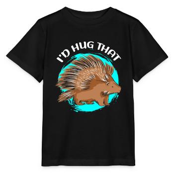 Porc-épic | Cadeau de porcs-épics - T-shirt bio MINI CREATOR Stanley/Stella Enfant - noir - Devant - Mikhail (115cm)