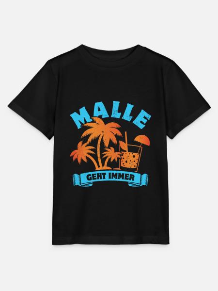 Malle geht immer - Mallorca Fan - Spruch - Stanley/Stella Kinder T-Shirt MINI CREATOR  - Schwarz