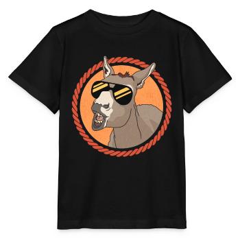 Âne propriétaire âne âne âne cadeau amoureux - T-shirt bio MINI CREATOR Stanley/Stella Enfant - noir - Devant - Mikhail (115cm)