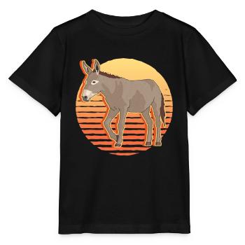 Donkey Donkey Donkey Owner Donkey Lover Gift - Stanley/Stella MINI CREATOR Kids’ T-Shirt - black - Front - Mikhail (115cm)