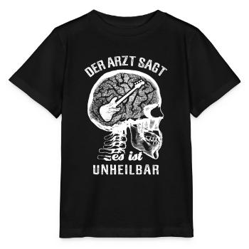 Der Arzt sagt es ist unheilbar - E-Bass - Stanley/Stella Kinder T-Shirt MINI CREATOR  - Schwarz - Vorne - Mikhail (115cm)