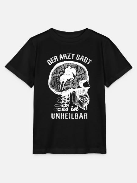 Der Arzt sagt es ist unheilbar - Springreiten - Stanley/Stella Kinder T-Shirt MINI CREATOR  - Schwarz