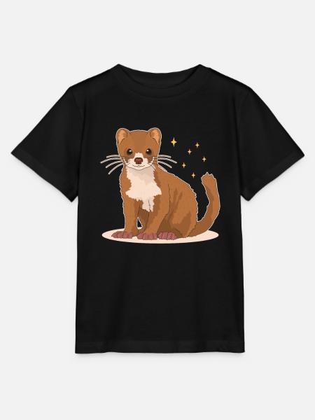 belette souris belette petite belette cadeau - T-shirt bio MINI CREATOR Stanley/Stella Enfant - noir