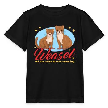 Souris Belette Belette Belette Naine Cadeau - T-shirt bio MINI CREATOR Stanley/Stella Enfant - noir - Devant - Mikhail (115cm)