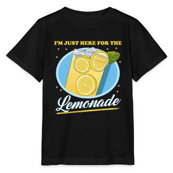 Limonade Zitronen-Limonade Brause Geschenk - Stanley/Stella Kinder T-Shirt MINI CREATOR  - Schwarz - Vorne - Mikhail (115cm)