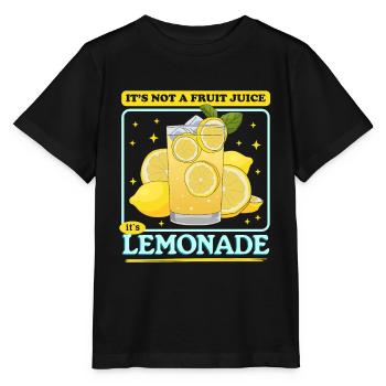 Limonade Zitronen Brause Limonade Geschenk - Stanley/Stella Kinder T-Shirt MINI CREATOR  - Schwarz - Vorne - Mikhail (115cm)