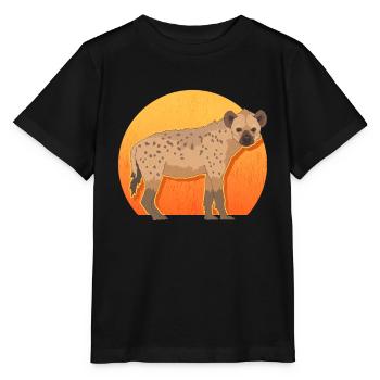 Hyène Hyène Cadeau Hyène Tachetée - T-shirt bio MINI CREATOR Stanley/Stella Enfant - noir - Devant - Mikhail (115cm)