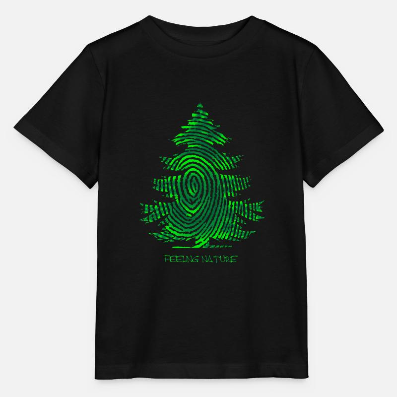 Arbre dans la forêt bois forestier chasseur bois dans la nature - T-shirt bio MINI CREATOR Stanley/Stella Enfant - noir