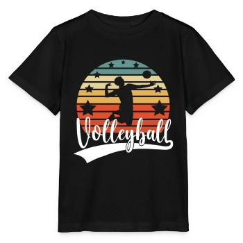 Volleyballer Beach Volleyball Herren Schmetterball - Stanley/Stella Kinder T-Shirt MINI CREATOR  - Schwarz - Vorne - Mikhail (115cm)