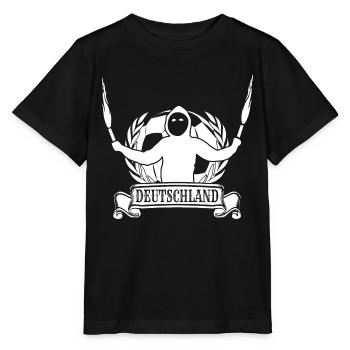 Drapeau de football Allemagne Ultras - T-shirt bio MINI CREATOR Stanley/Stella Enfant - noir - Devant - Mikhail (115cm)