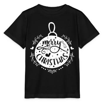 Merry Christmas - Stanley/Stella MINI CREATOR Kids’ T-Shirt - black - Front - Mikhail (115cm)