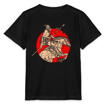 Native American Native American horse - Stanley/Stella MINI CREATOR Kids’ T-Shirt - black - Front - Mikhail (115cm)