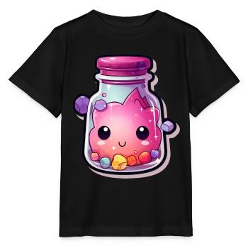 Cute Kawaii Potion - Stanley/Stella MINI CREATOR Kids’ T-Shirt - black - Front - Mikhail (115cm)