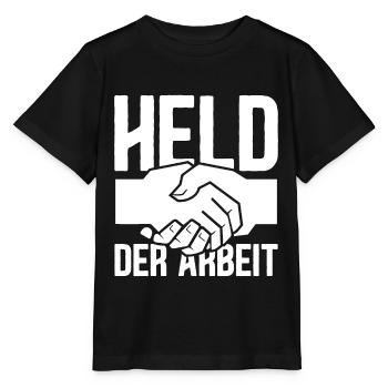 Held der Arbeit DDR Ostdeutschland - Stanley/Stella Kinder T-Shirt MINI CREATOR  - Schwarz - Vorne - Mikhail (115cm)