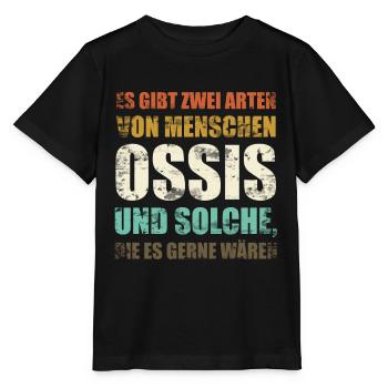 Zwei Arten von Menschen Ossis DDR Ostdeutschland - Stanley/Stella Kinder T-Shirt MINI CREATOR  - Schwarz - Vorne - Mikhail (115cm)