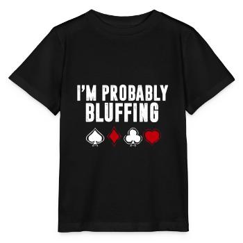 Poker Casino - Stanley/Stella Kinder T-Shirt MINI CREATOR  - Schwarz - Vorne - Mikhail (115cm)