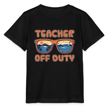 Funny Teacher Off Duty Preschool Teacher - Stanley/Stella Kinder T-Shirt MINI CREATOR  - Schwarz - Vorne - Mikhail (115cm)