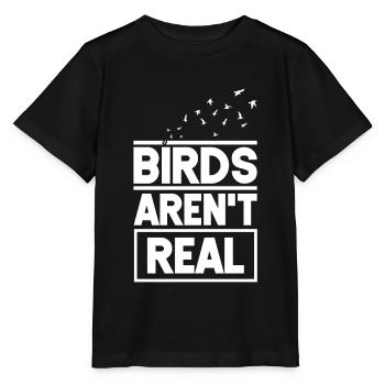 Les oiseaux ne sont pas réels - T-shirt bio MINI CREATOR Stanley/Stella Enfant - noir - Devant - Mikhail (115cm)