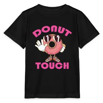Kindertag Halloween Süßigkeiten Süßes Donut Touch - Stanley/Stella Kinder T-Shirt MINI CREATOR  - Schwarz - Vorne - Mikhail (115cm)