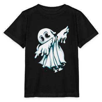 Geist spukt herum und macht Dab Halloween Kostüm - Stanley/Stella Kinder T-Shirt MINI CREATOR  - Schwarz - Vorne - Mikhail (115cm)