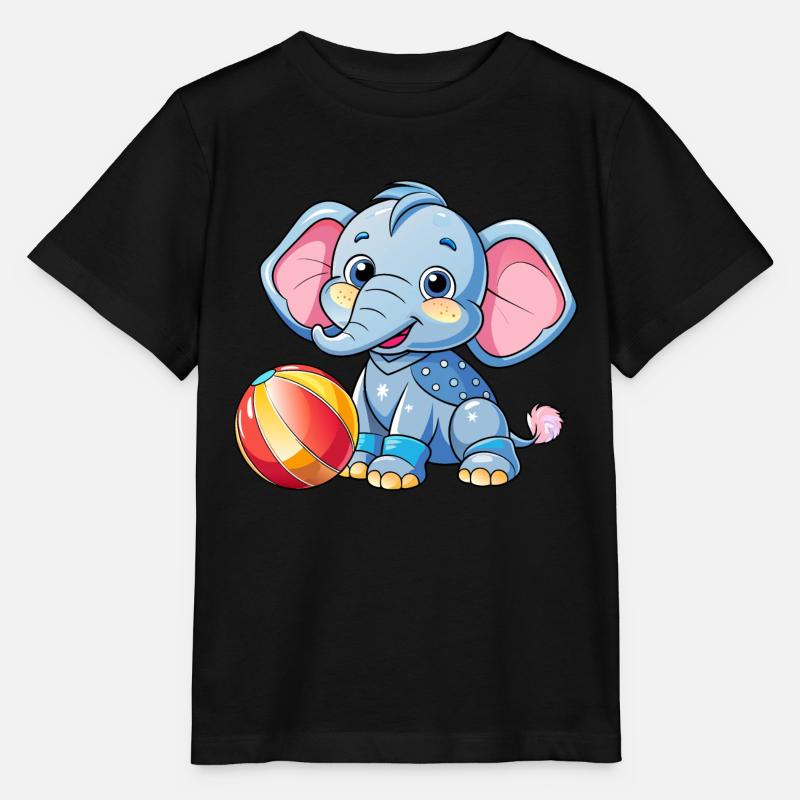 Jouer à Baby Elephant - T-shirt bio MINI CREATOR Stanley/Stella Enfant - noir