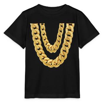 Meine Doppel Goldkette - Stanley/Stella Kinder T-Shirt MINI CREATOR  - Schwarz - Vorne - Mikhail (115cm)