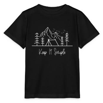 Restez simple - Restez simple Camping Van - T-shirt bio MINI CREATOR Stanley/Stella Enfant - noir - Devant - Mikhail (115cm)