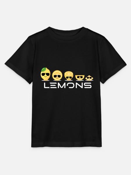 Lemons Zitronen - Stanley/Stella Kinder T-Shirt MINI CREATOR - Schwarz