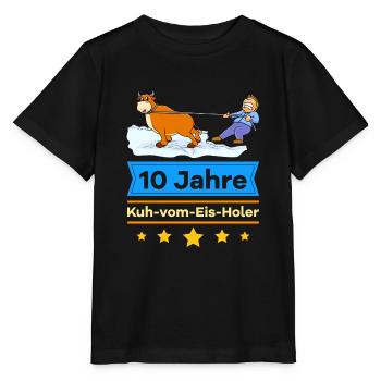 10 Dienstjubiläum Firmenjubiläum - Stanley/Stella Kinder T-Shirt MINI CREATOR  - Schwarz - Vorne - Mikhail (115cm)